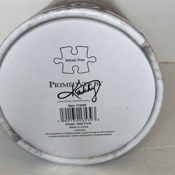 Painted Christmas 1,000 Piece Jigsaw Puzzle Red Truck Primitives By Kathy - Picture 4 of 4